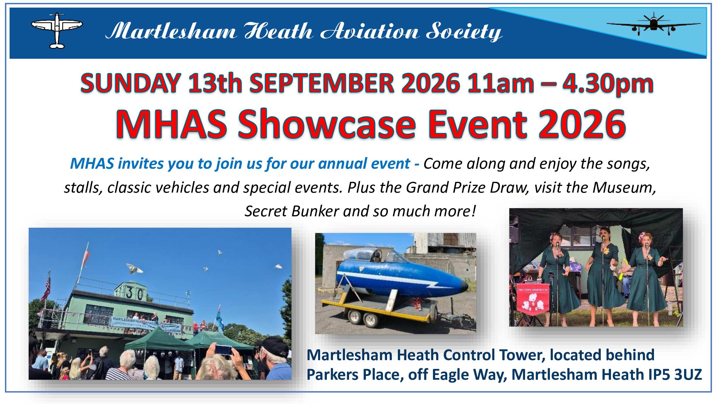 Control Tower Museum - Martlesham Heath, Showcase Event 13th September