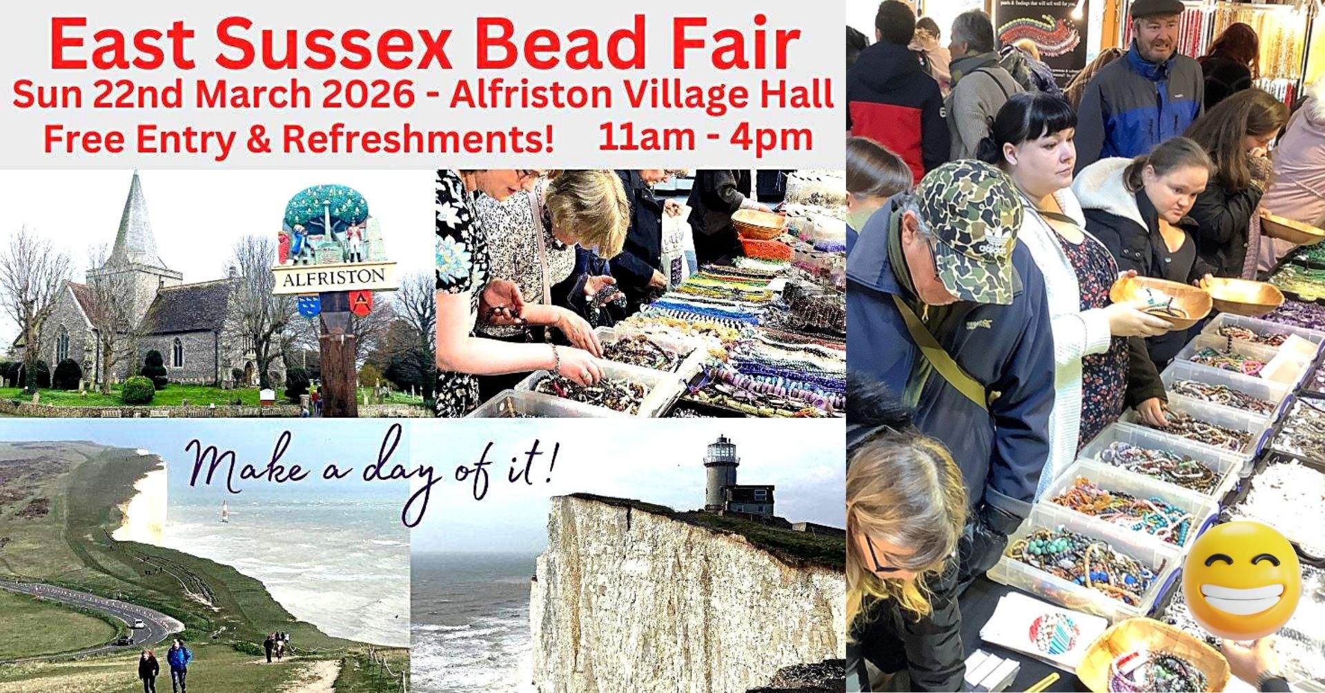 East Sussex Bead Fair - Alfriston - Free Entry & Refreshments!