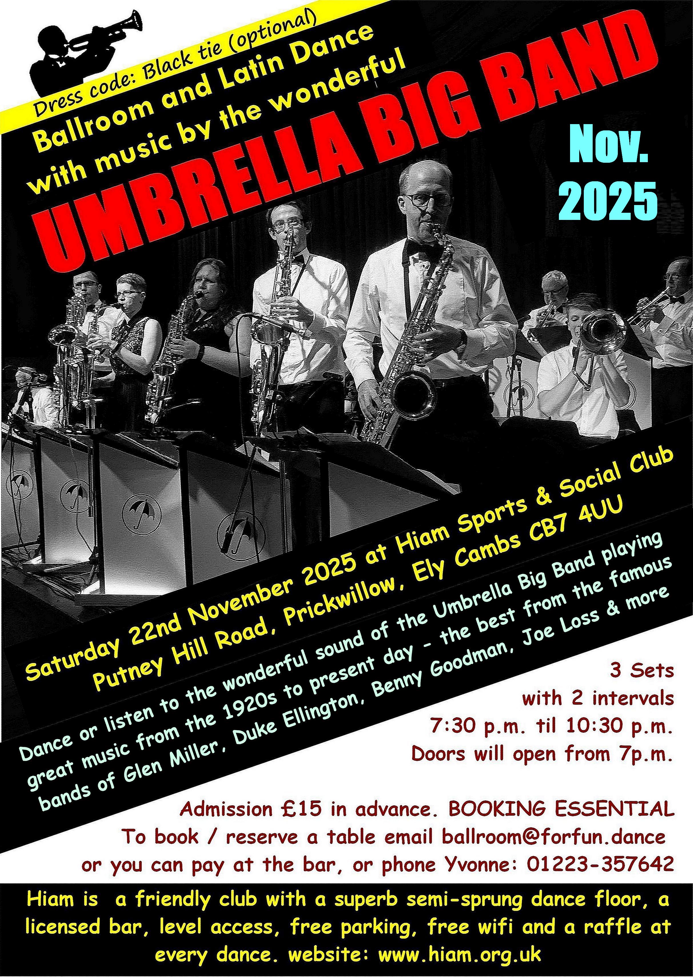 Ballroom & Latin  with The Umbrella Big Band