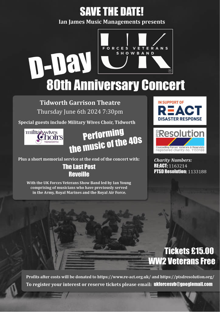 D-Day Anniversary Concert featuring the UK Forces veterans Show Band
