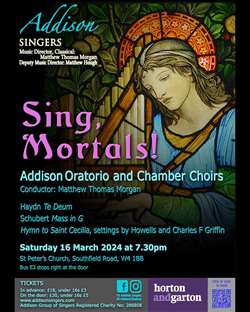 Addison Singers Spring Concert;  Sing Mortals!
