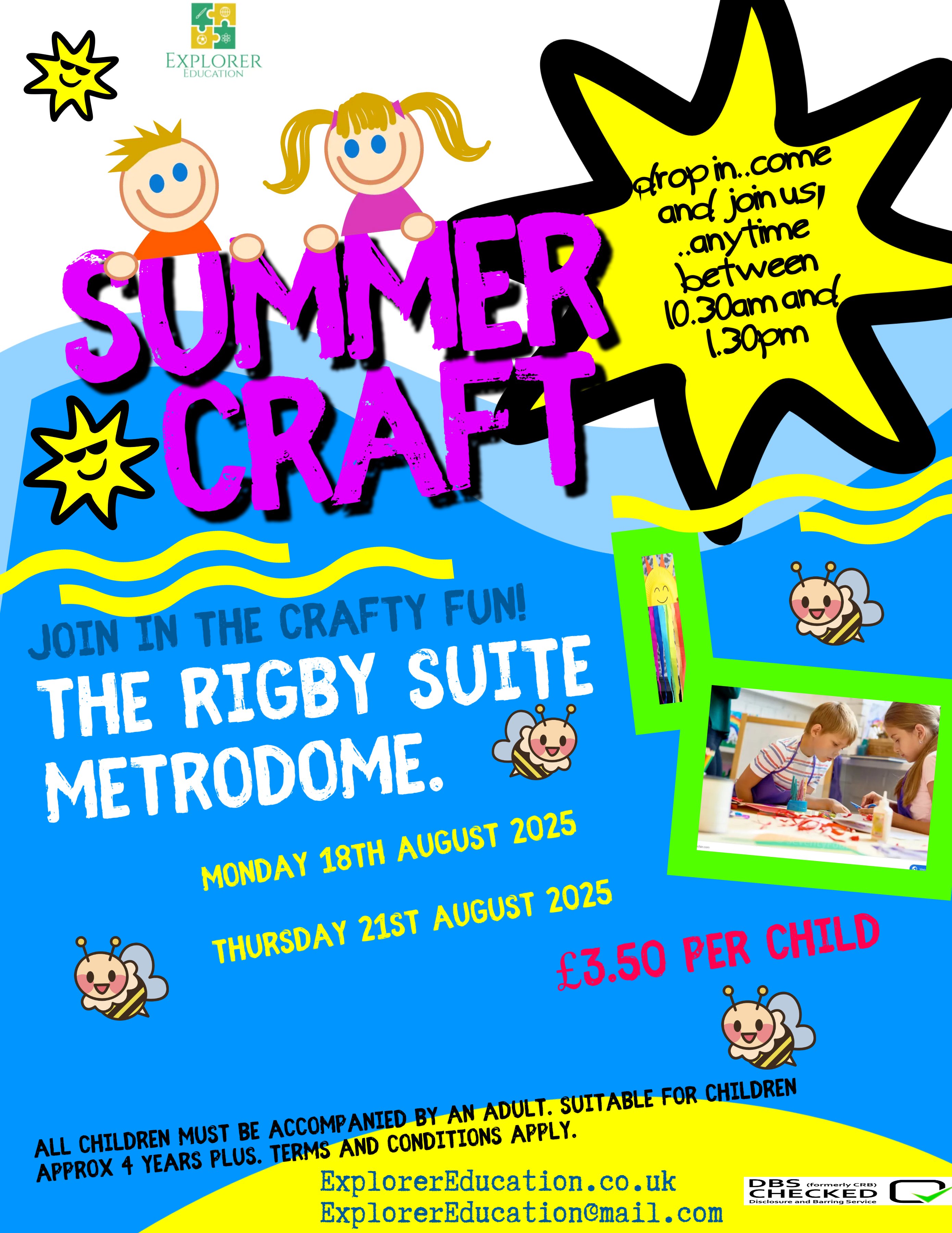 Craft Sessions @The Rigby Suite Metrodome by Explorer Education