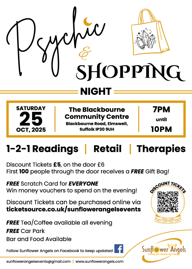 Psychic and Shopping Night Elmswell