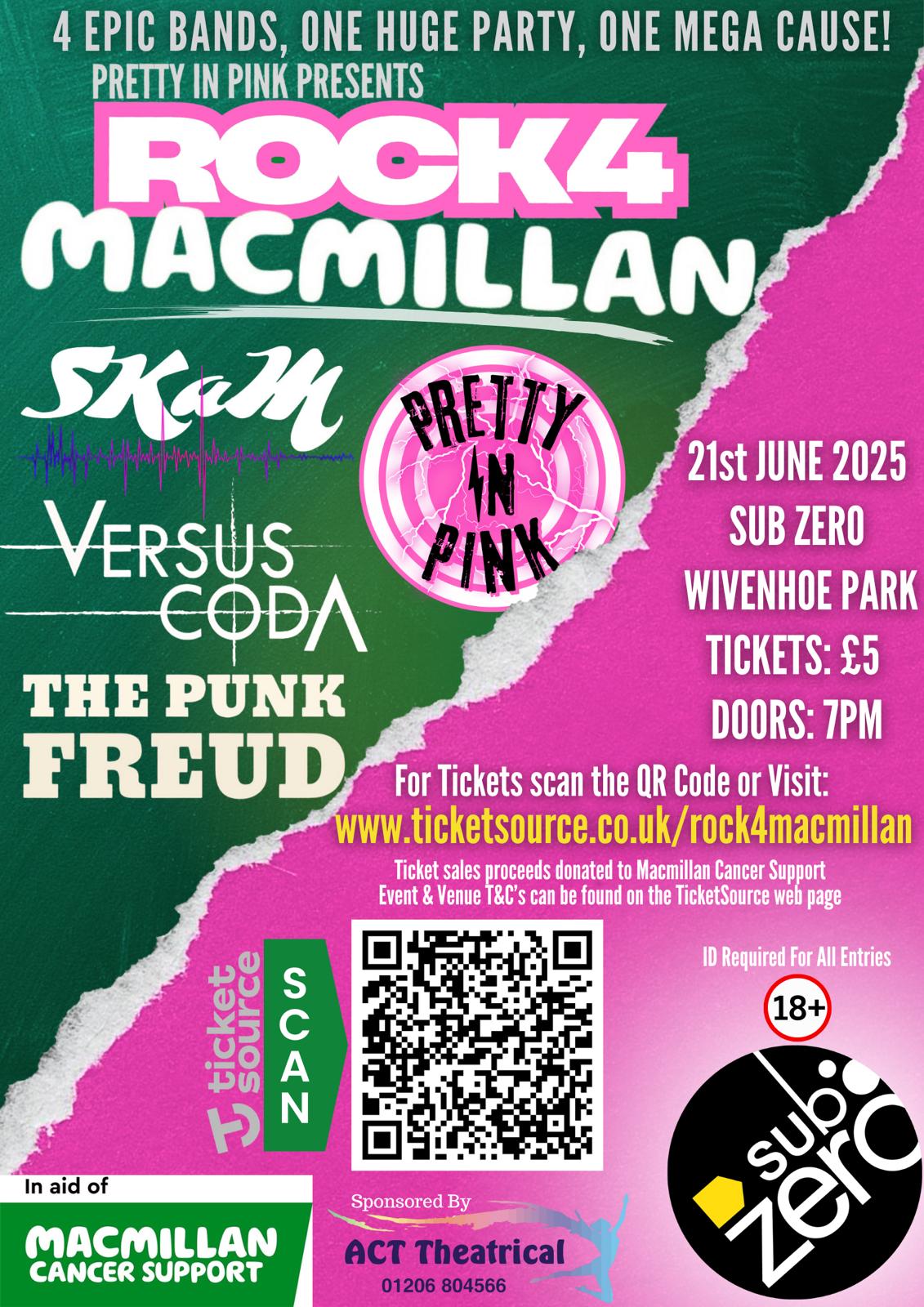 Pretty in Pink Presents ROCK 4 MACMILLAN