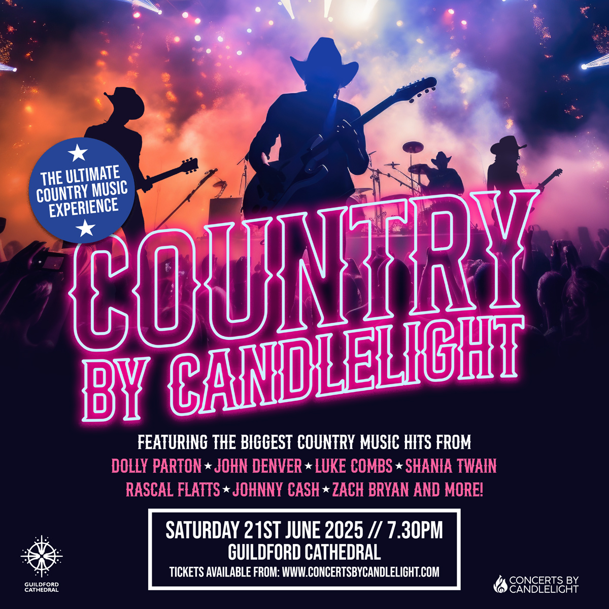 Country By Candlelight comes to Guildford Cathedral!