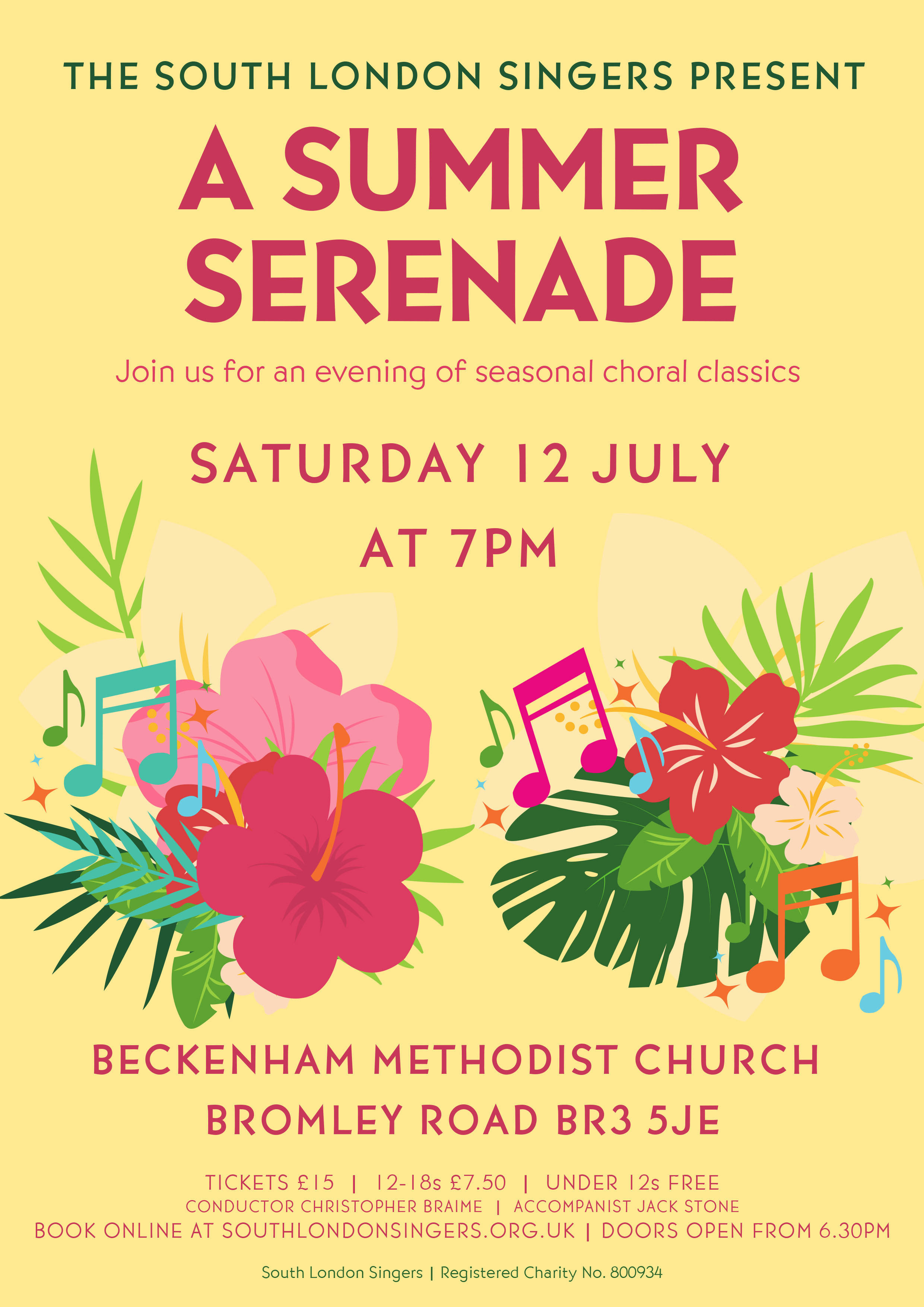 A Summer Serenade: Concert by the South London Singers.