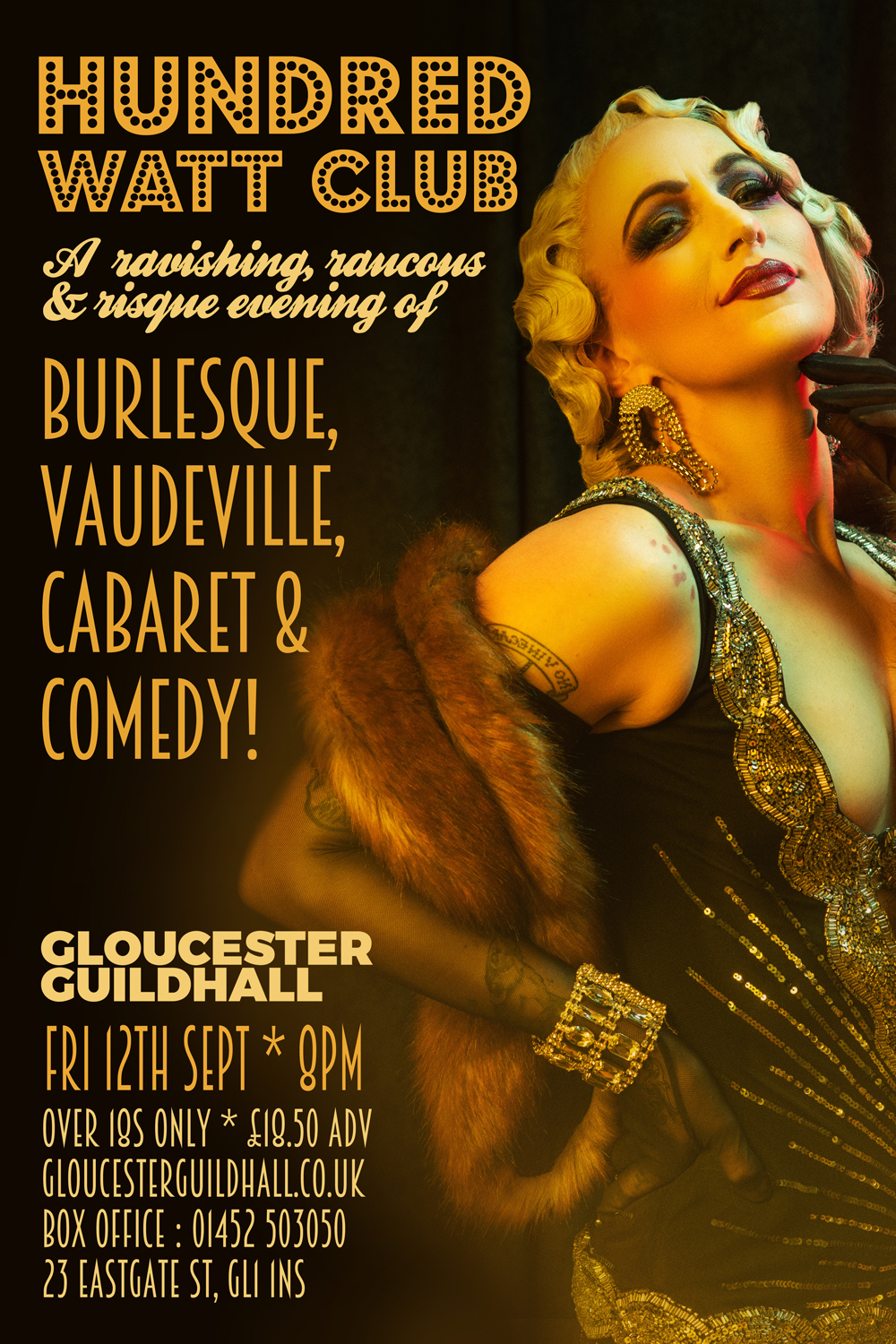 Hundred Watt Club - An evening of burlesque & cabaret in Gloucester