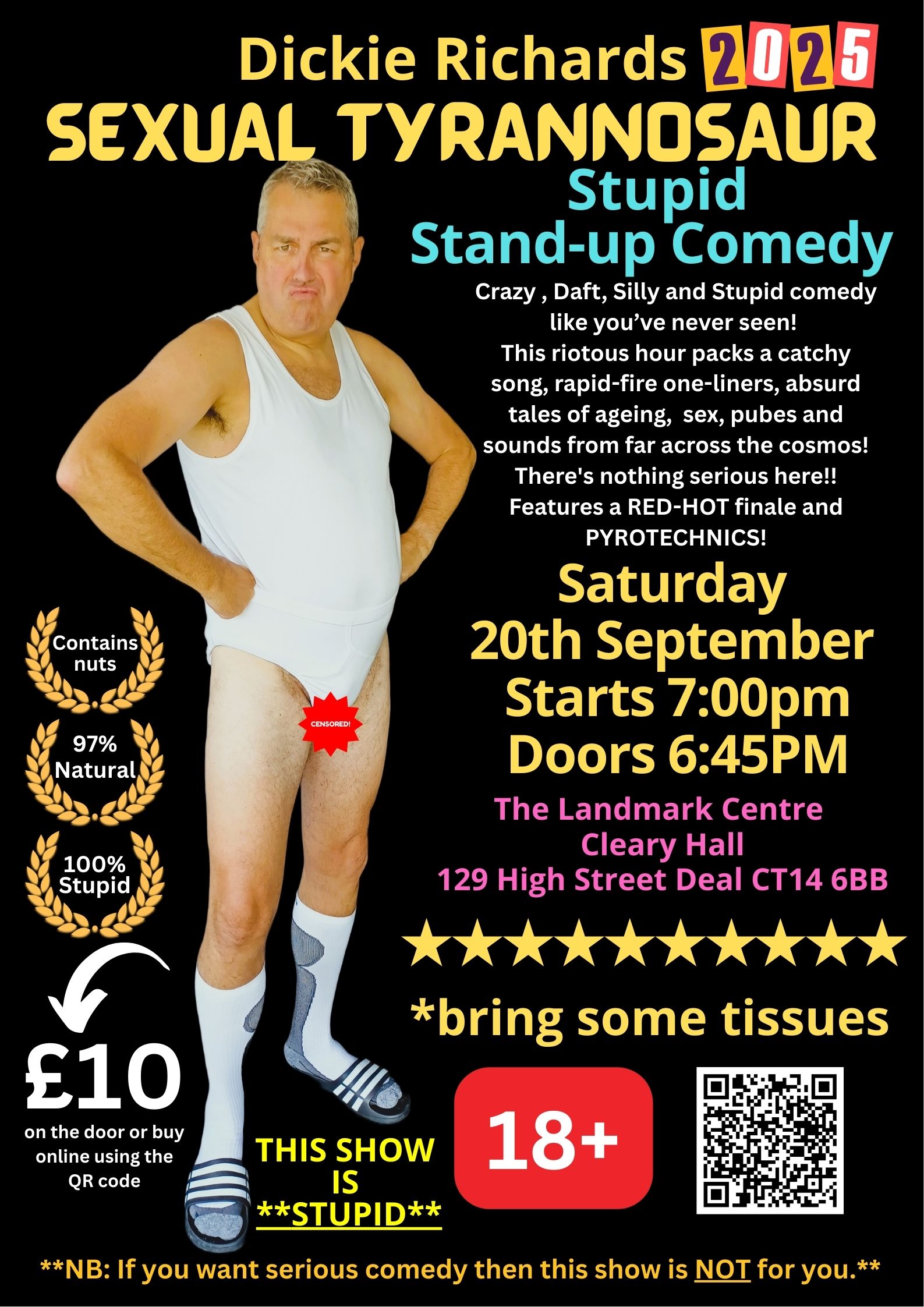 Dickie Richards Sexual tyrannosaur 2025 -A Stupid Stand-Up Comedy Show