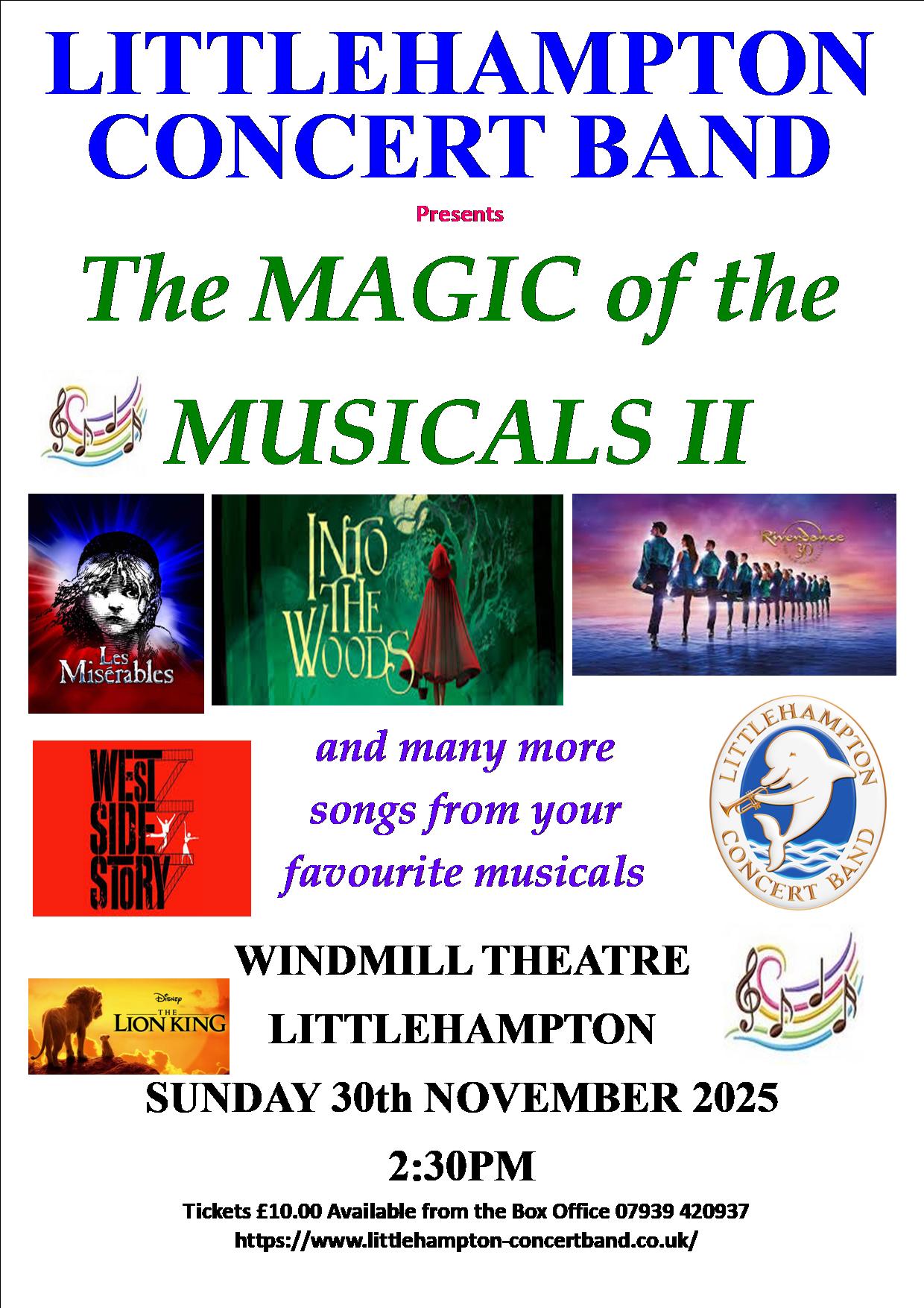 Littlehampton Concert Band presents Magic of the Musicals II