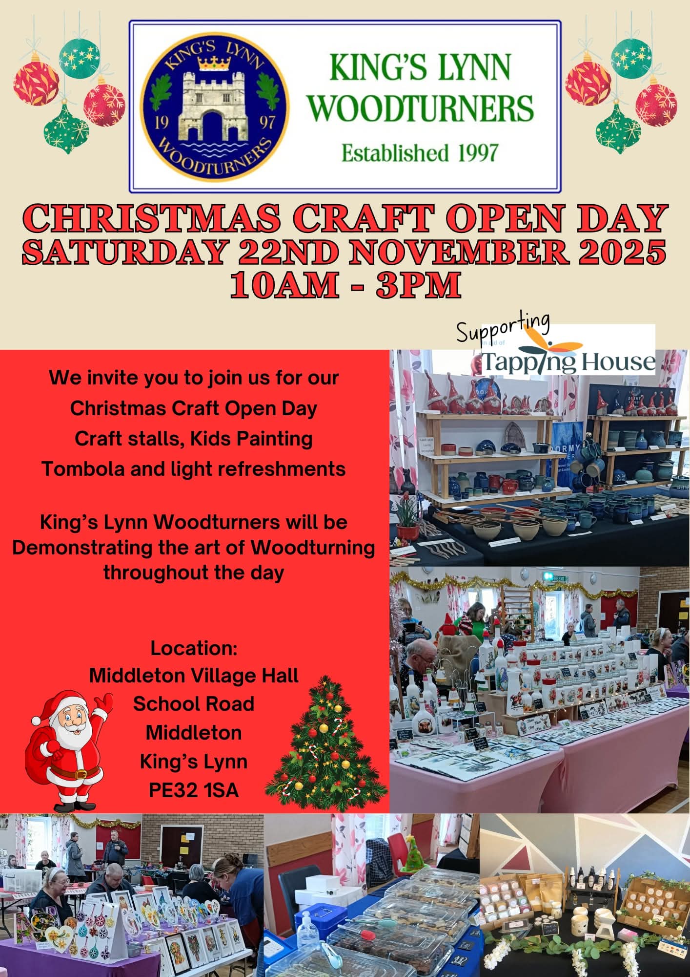 Kings Lynn Woodturners Club Christmas Craft Open Day