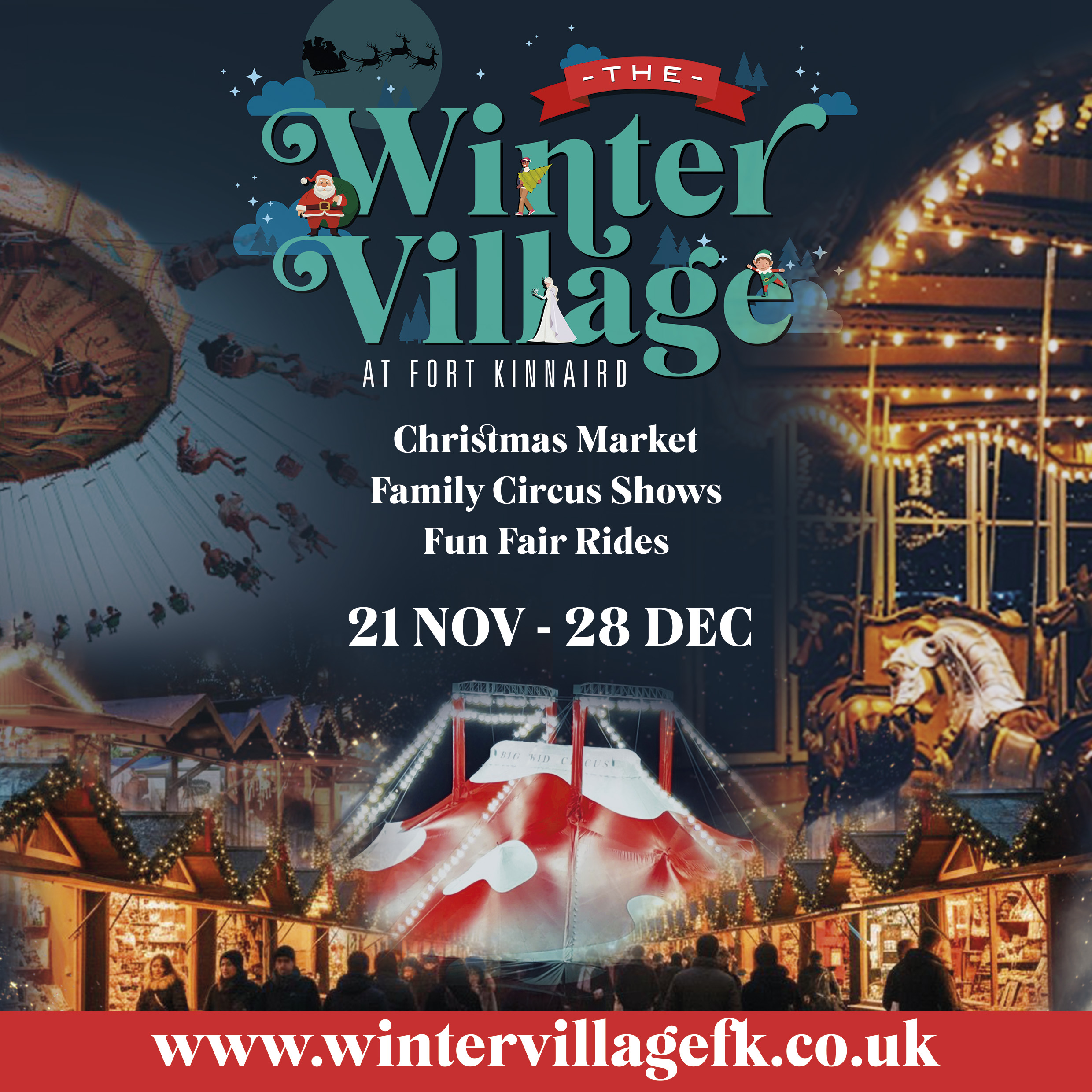 Winter Village at Fort Kinnaird