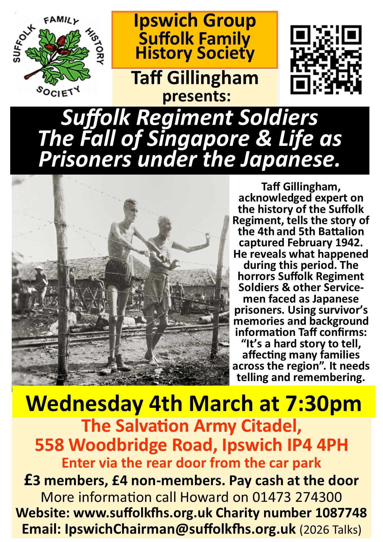 Special Talk The Suffolk Regiment soldiers as Japanese P.O.W.&rsquo;s in WW2