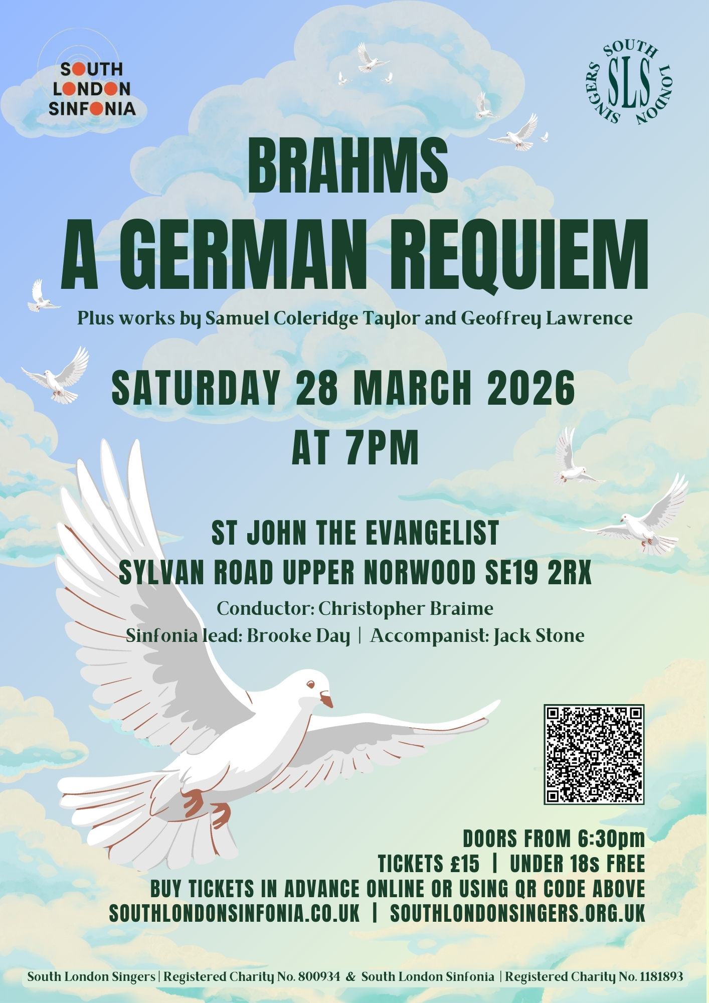 Choral and Orchestral Concert featuring Brahms’ German Requiem