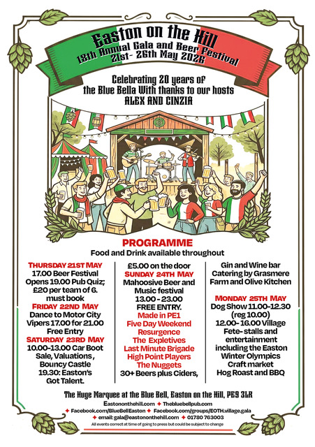 Easton on the Hill Village Gala and Beer and Music Festival