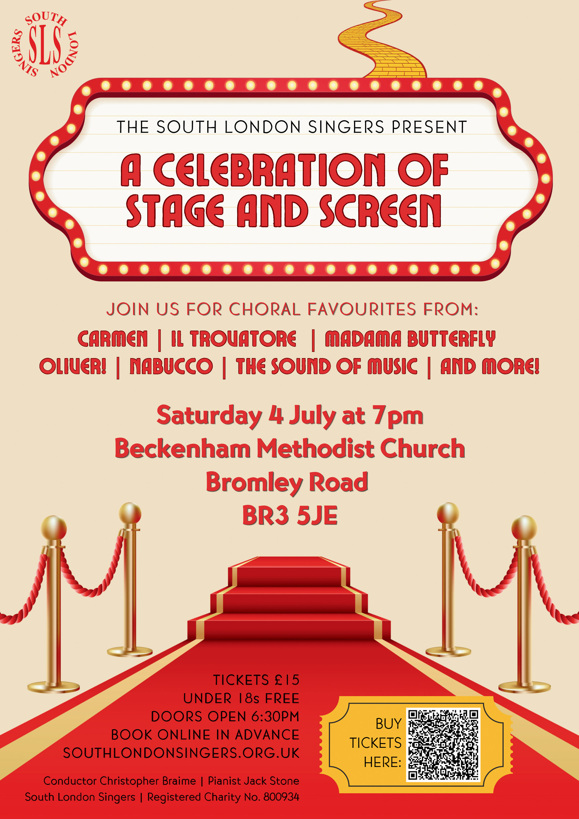 A Choral Concert Celebrating the Music of Stage and Screen