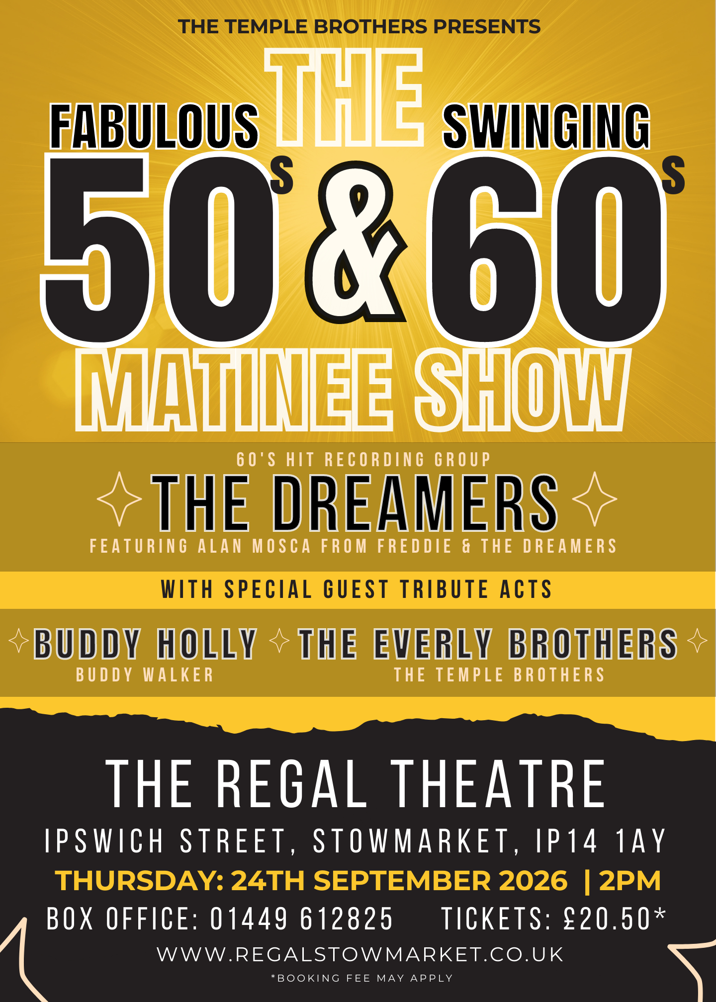 The Fabulous 50s & Swinging 60s Matinee Show