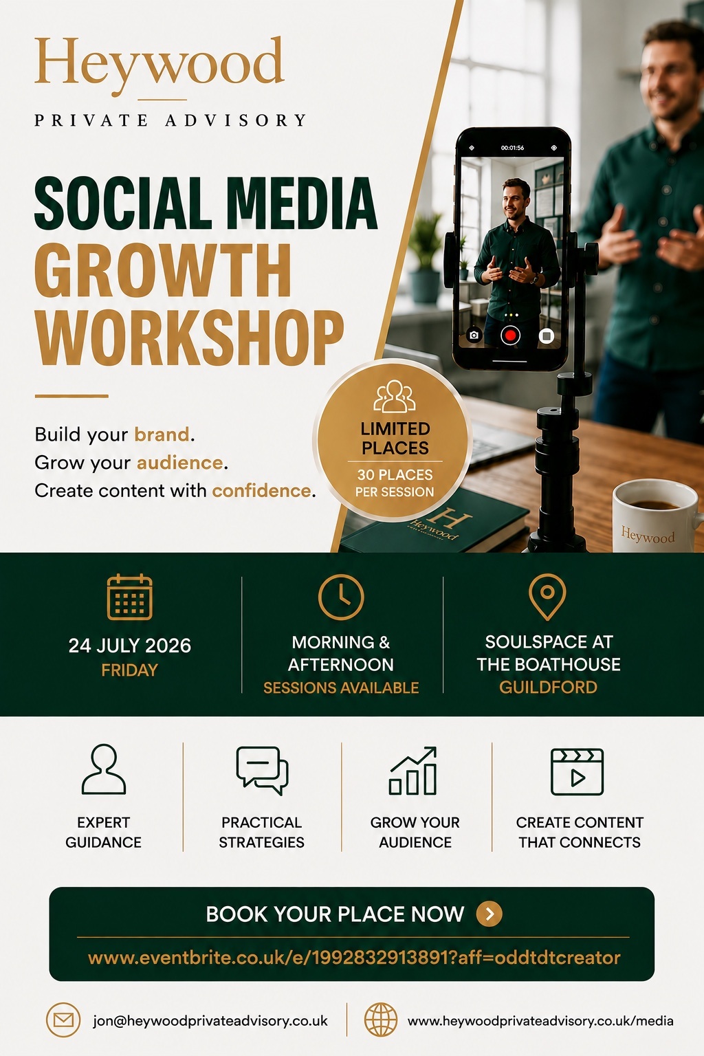 Social Media Workshop 24th July Guildford, Surrey