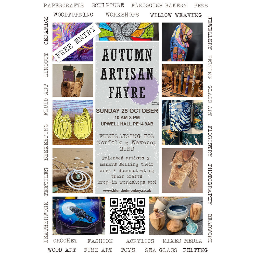 Autumn Artisan Fayre - Upwell Hall - 25 October - 10 am - 3 pm