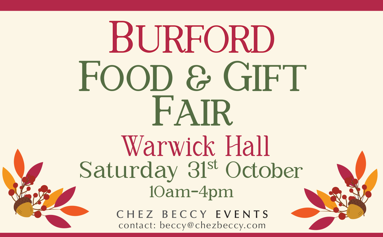 Burford Autumn Food & Gift Fair 2026