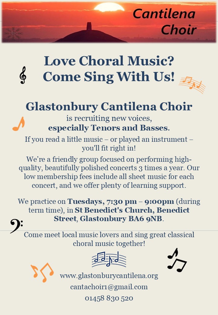 Love Singing Choral Music? Join Cantilena Choir!
