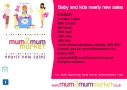 Mum2mum market Stanley nearly new sale