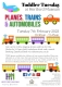 Toddler Tuesday at Hertford Museum: Planes, Trains and Automobiles