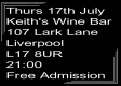 Speakeasy Bootleg Band at Keith&rsquo;s Wine Bar Thurs 17th July 9PM