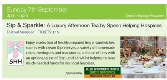 SHH Sip & Sparkle - A Luxury Afternoon Tea @ Speen Festival 25- 7 Sep
