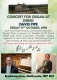 David Pipe Organ concert  17 October 6pm at Shred Church