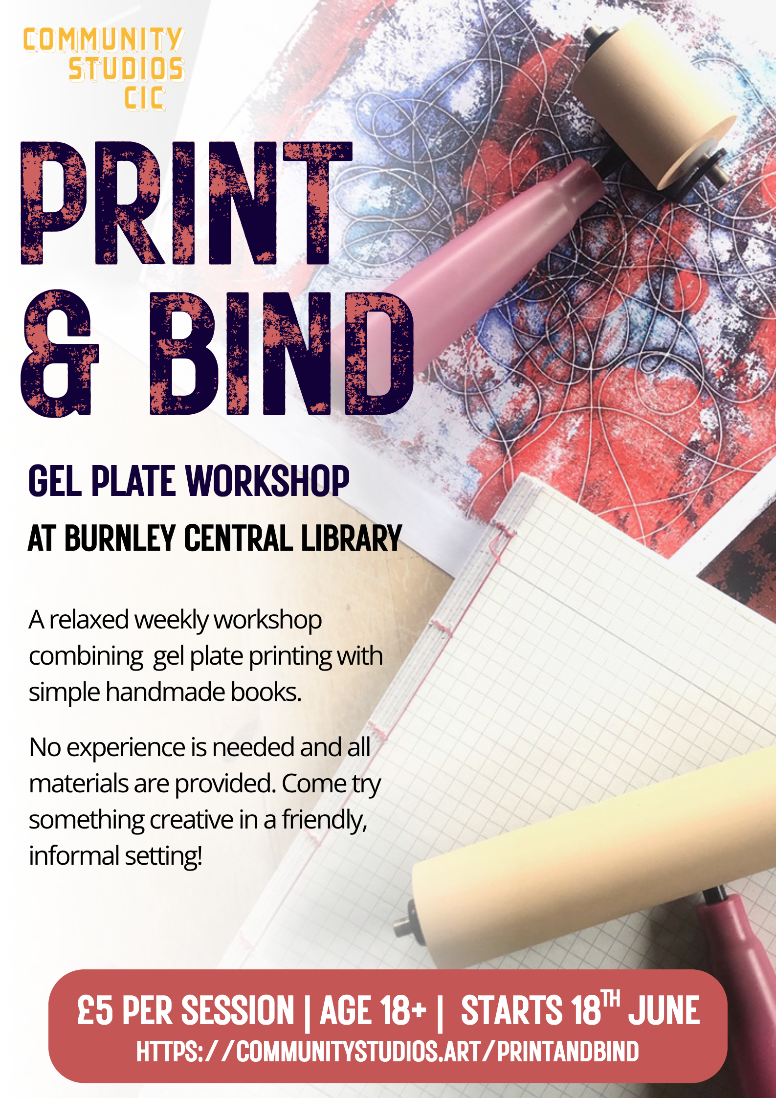 Print & Bind - Gel Printing Workshop