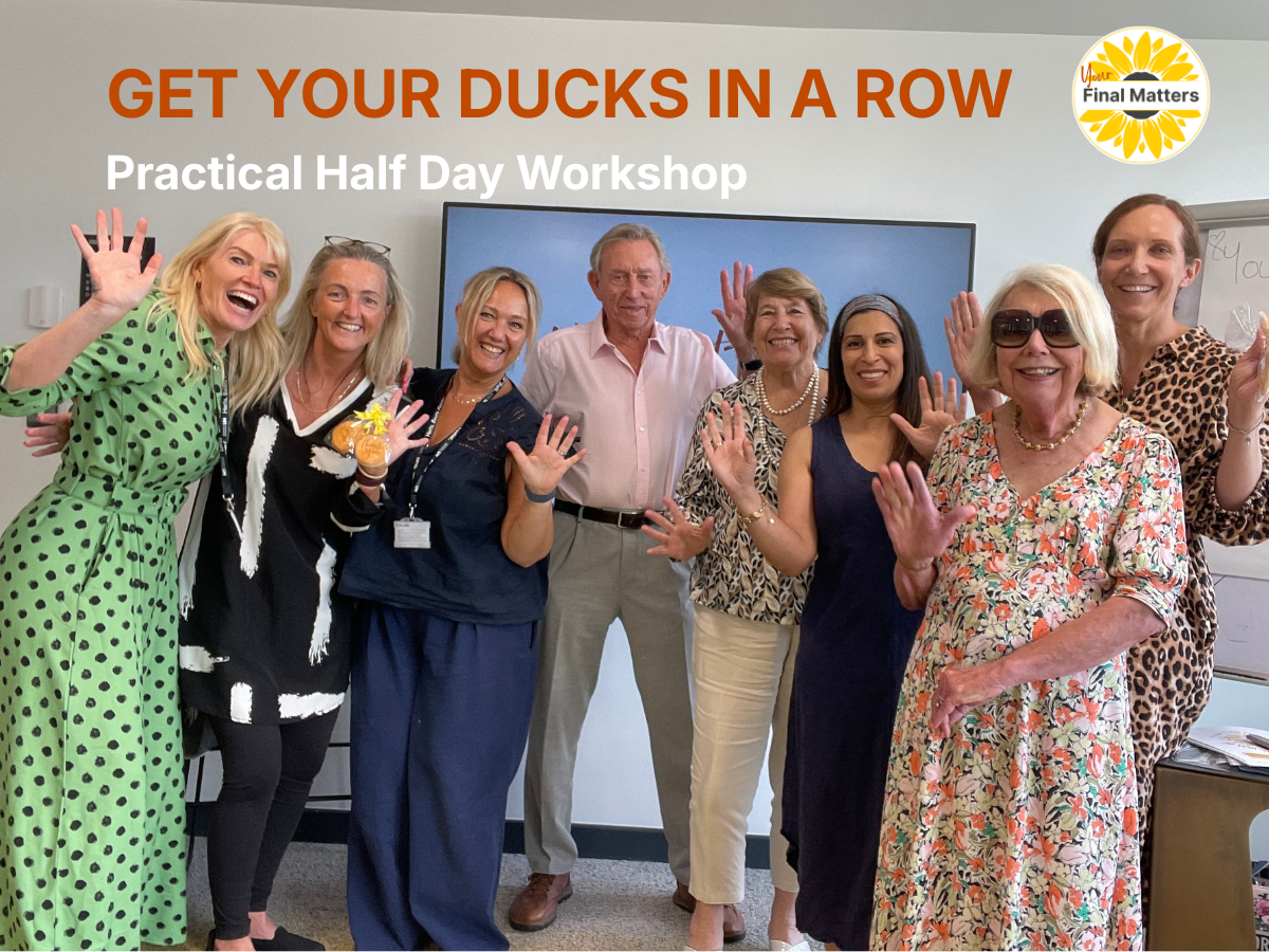 Get Your Ducks in a Row - Practical Half Day Workshop