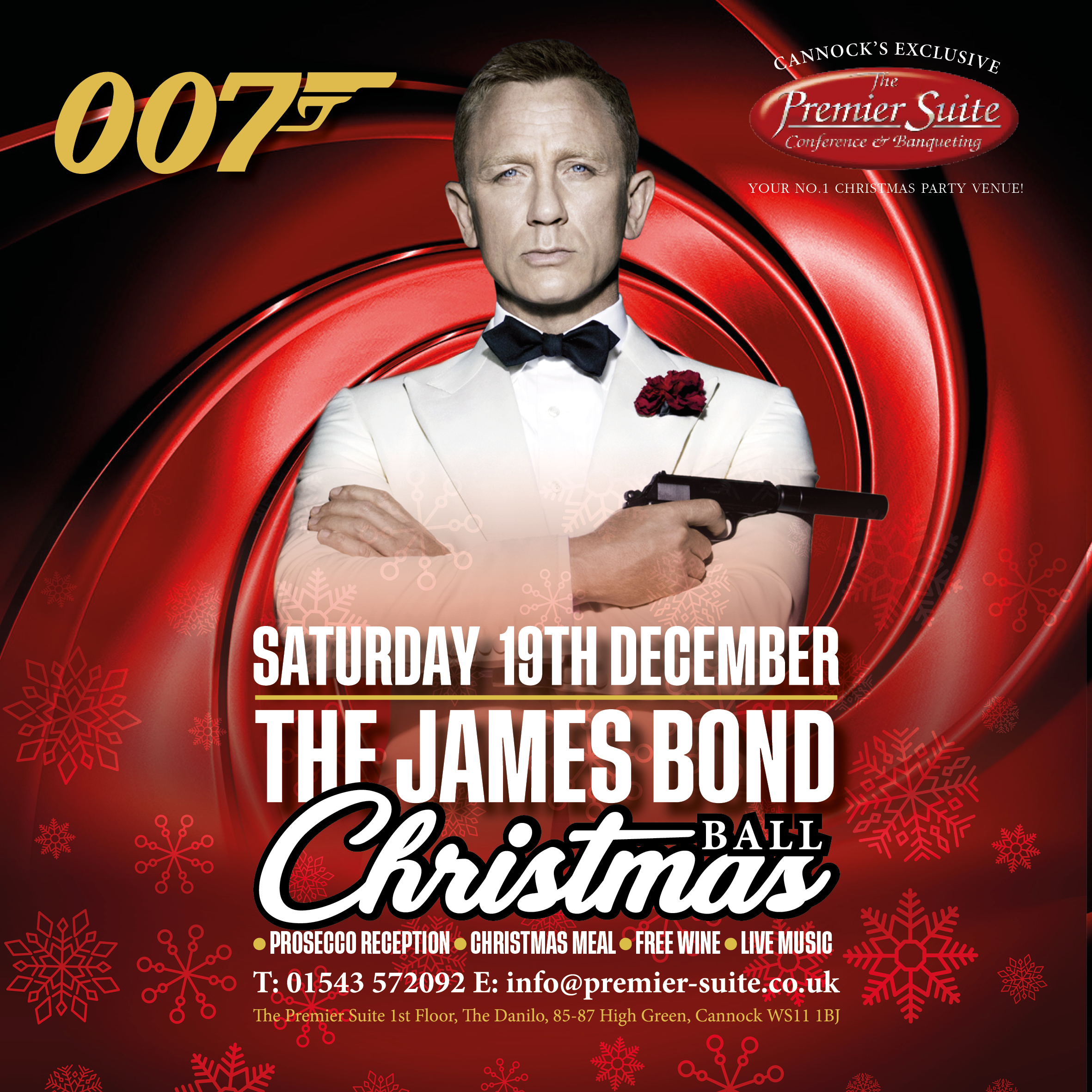 James Bond 007 Christmas Ball at The Premier Suite, Cannock